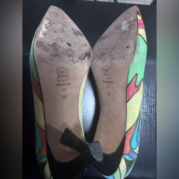 Via Spiga Colorful Abstract Heels - Picture 2 of 12